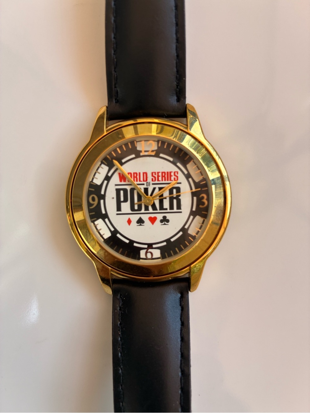 WORLD SERIES OF POKER HARRAHS RIO JULES JURGENSEN WATCH NIB LIMITED EDITION FLIP
